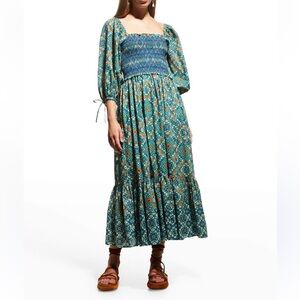 Cara Cara Jazzy Botanical-Print Dress - Green